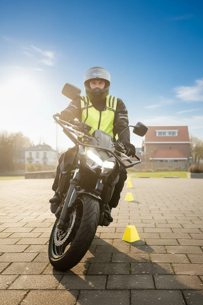 Motorrijles bij Rijschool Ton van den Bos
